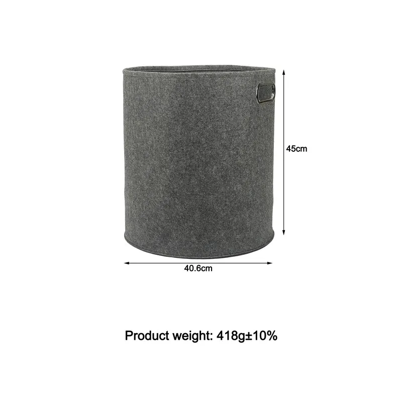 Felt laundry hamper dimensions and product weight