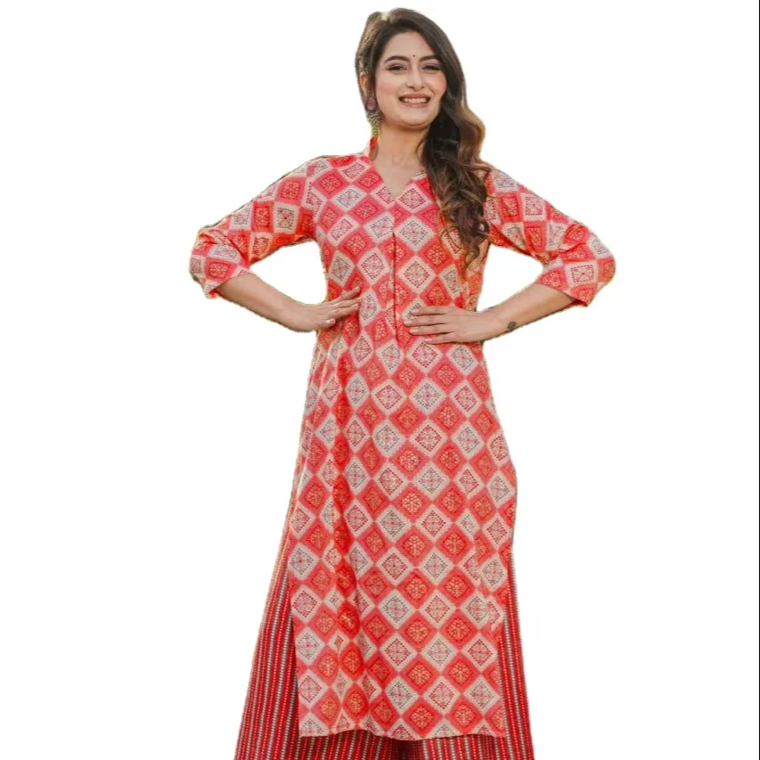 Robe Tunique Kurti Asiatique Indienne Taille XL Multicolore - Neuf Avec étiquettes - Cadeau Saint-Valentin