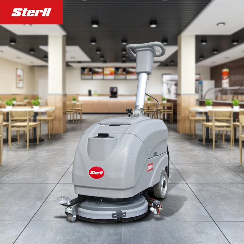 SX400 Self-propelled Design No Dead Corners Clean Convenient Carrying Wireless Mini Hand Push Floor Scrubber