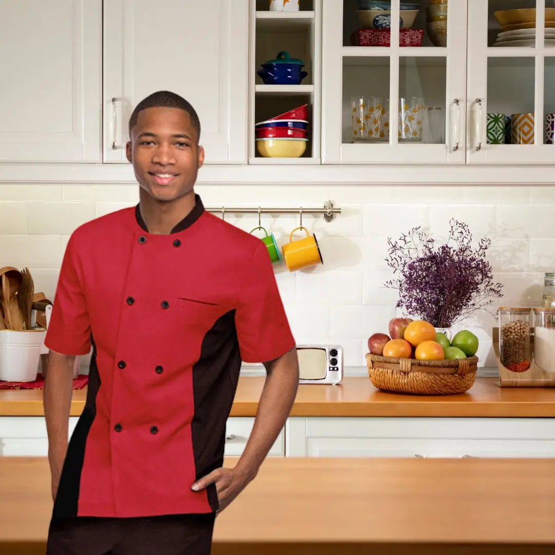 Professional Chef Uniform Short Sleeve Side Mesh Vented Coat Men Women  Hotel Restaurant Motel Apron Jacket Uniformates