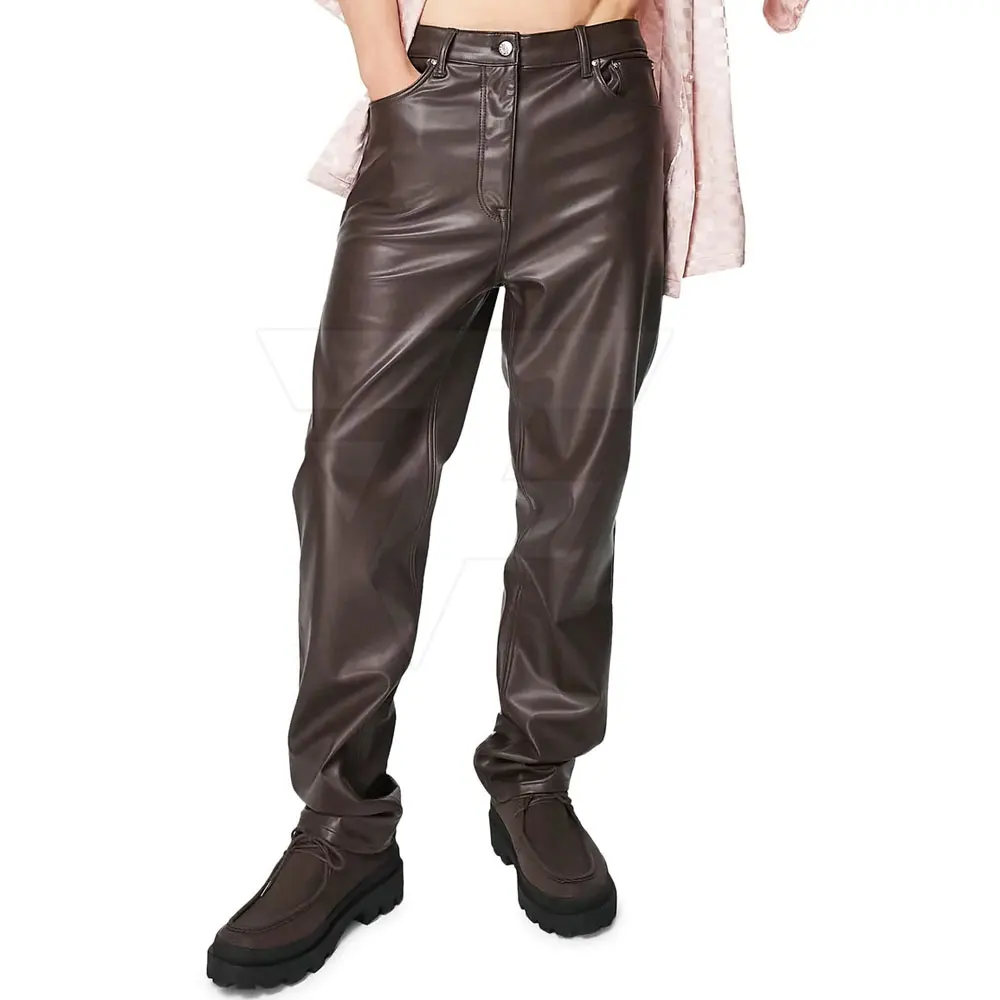 Leather Pants Made In Pakistan Custom Slim Fit Regular Leather Pants In
