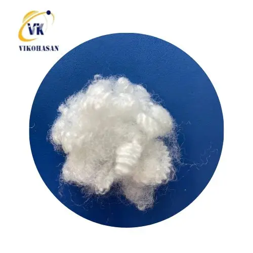 Hollow Siliconized  Polyester Staple Fiber  From 100% PET Flakes Top Good Quality Vietnam Factory for Stuffing