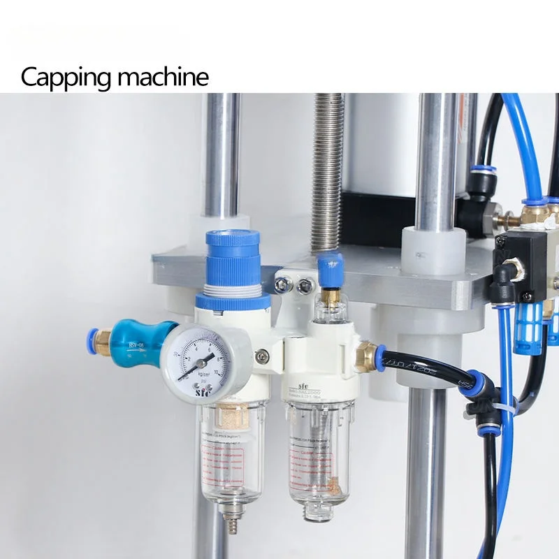 Strong Stgk5 Pneumatic Perfume Glass Bottle Capping Machine Desktop