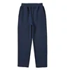Plush [straight] navy blue sports pants