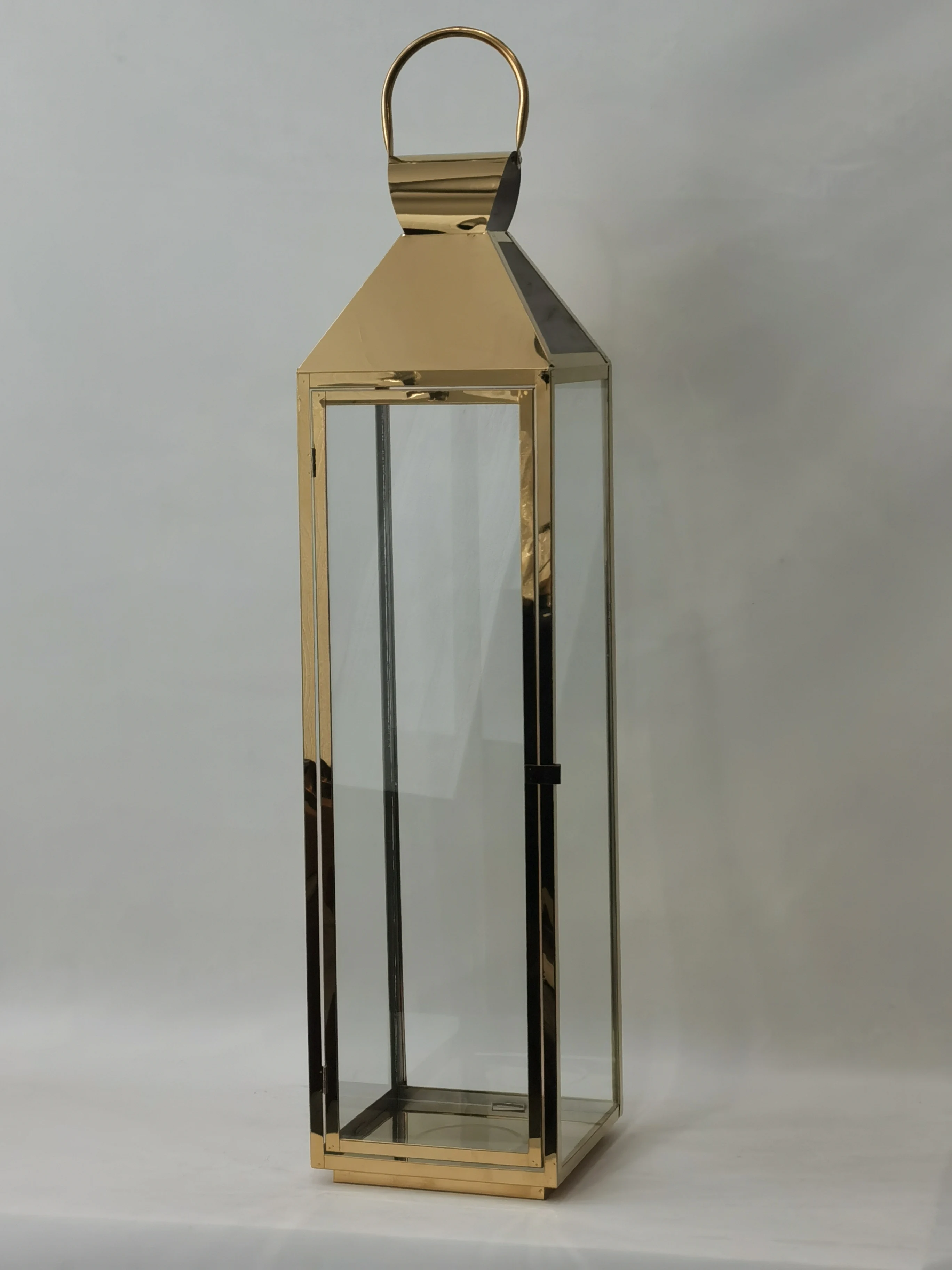 Large Stainless Steel Candle Lantern Windproof Floor Lanterns Candlestick Garden Buy Large