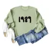 Olive green sweatshirt (black text color picture)