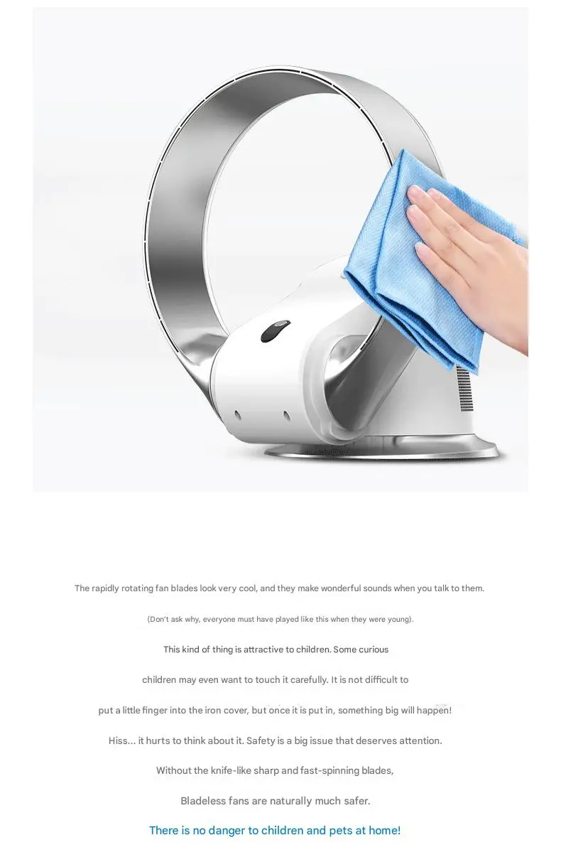 Speed Non-blade Bladeless Fan, 26w, Plastic - detail 10