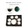 White Coffee/Tea set (6 x cup-saucer)