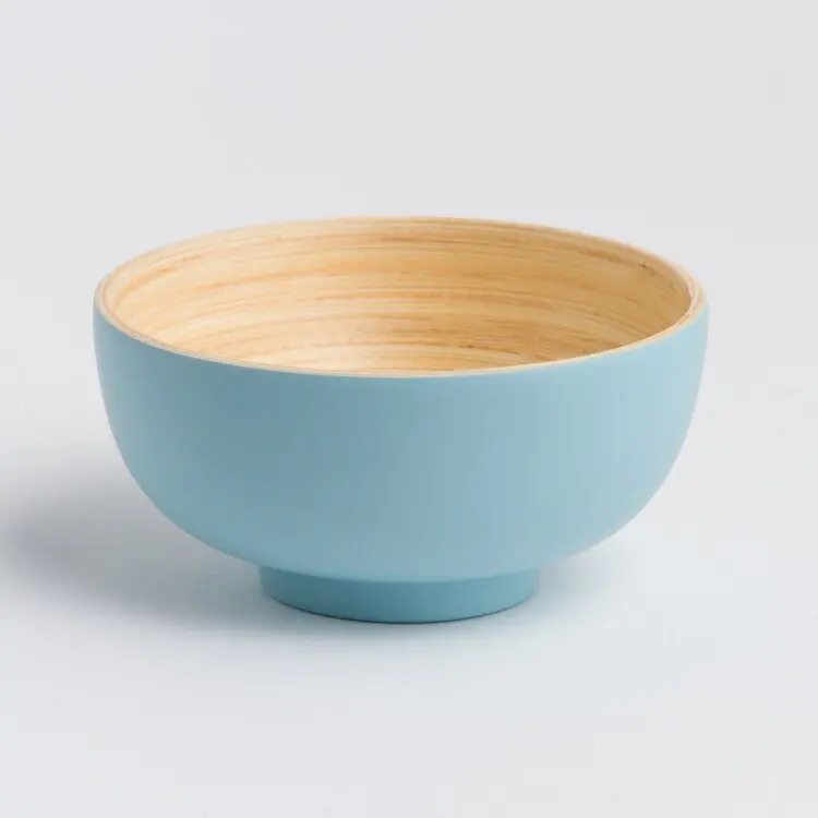 Natural Eco Friendly Biodegradabele Food Fruit Rice Salad Bamboo Bowls