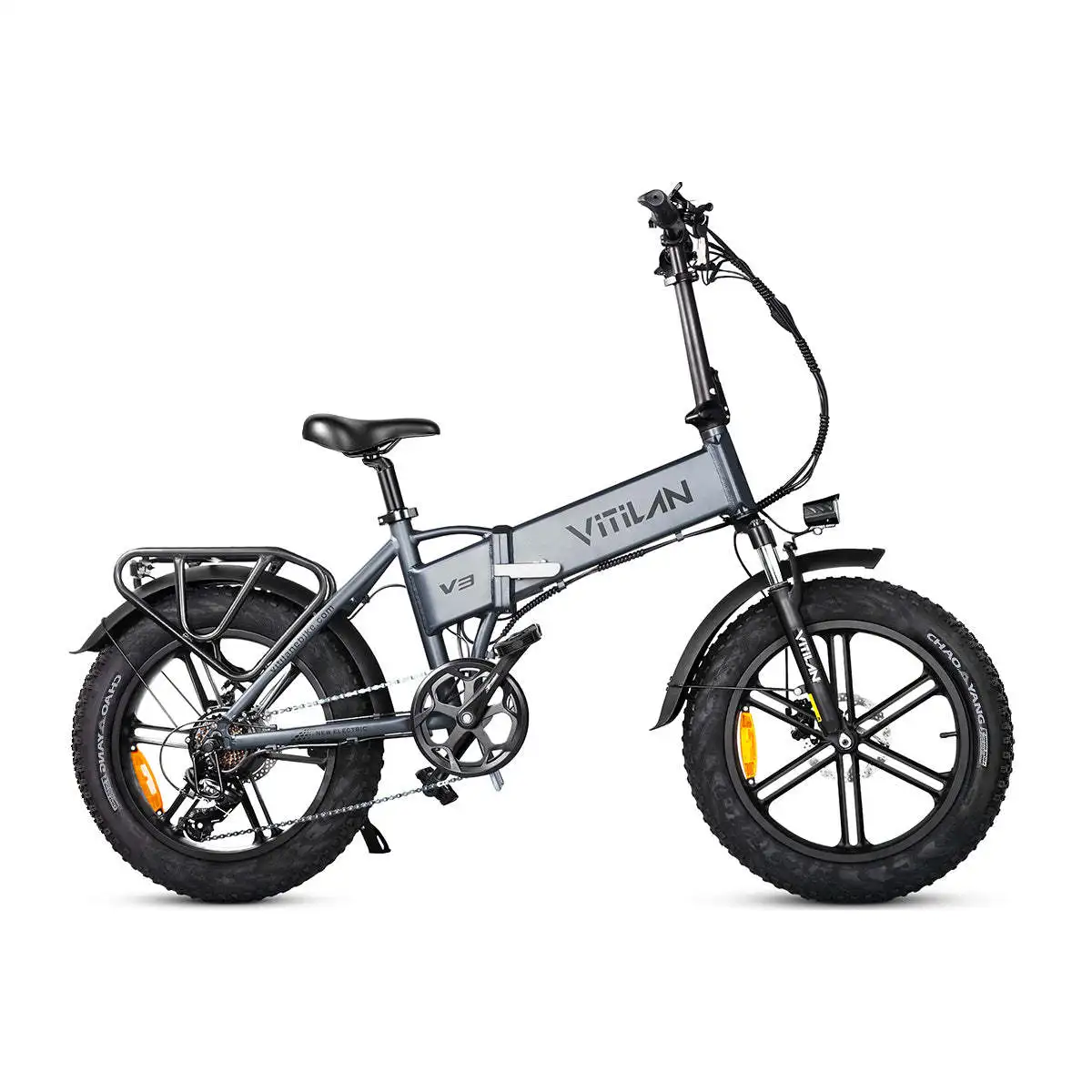 V3 2.0 Adult All Terrain Electric Folding Bike with Fat Tires