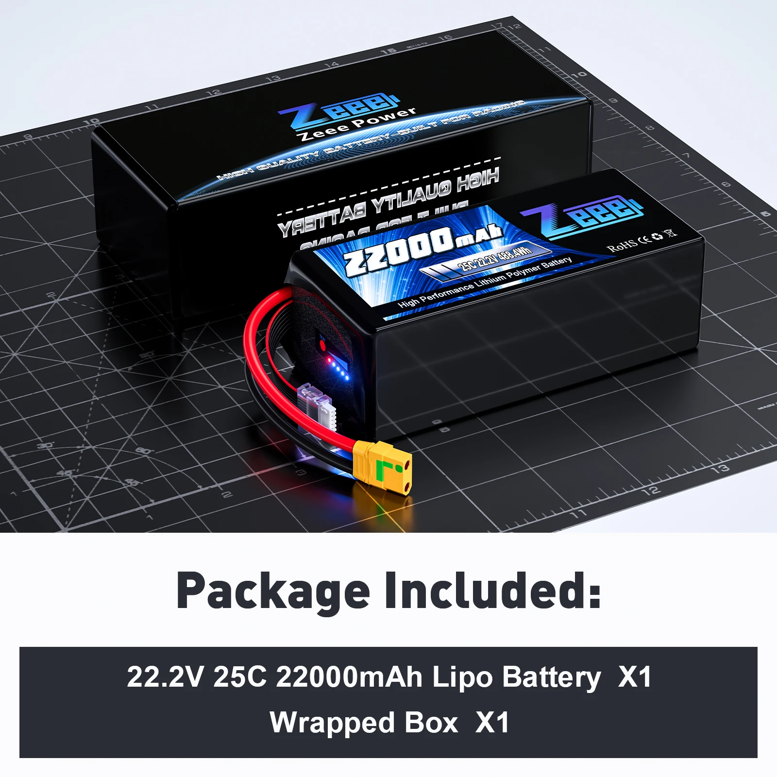 Zeee Fpv Drone Battery 22.2v 6s 5200/6000/8000/10000/12000/16000/22000