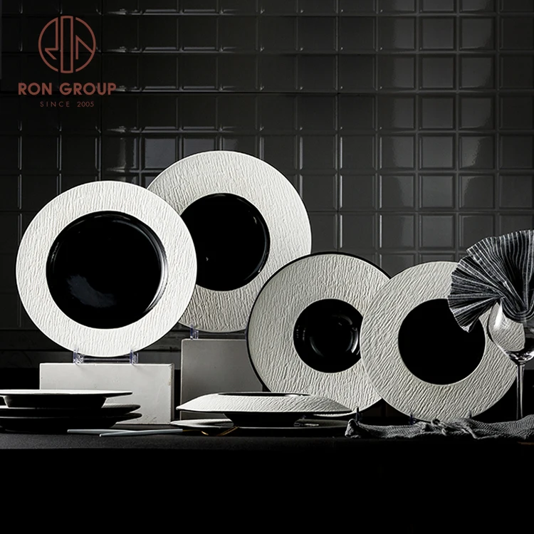 wholesale modern luxury wedding dinnerware ceramics plates soup and dishes pasta plates for restaurants