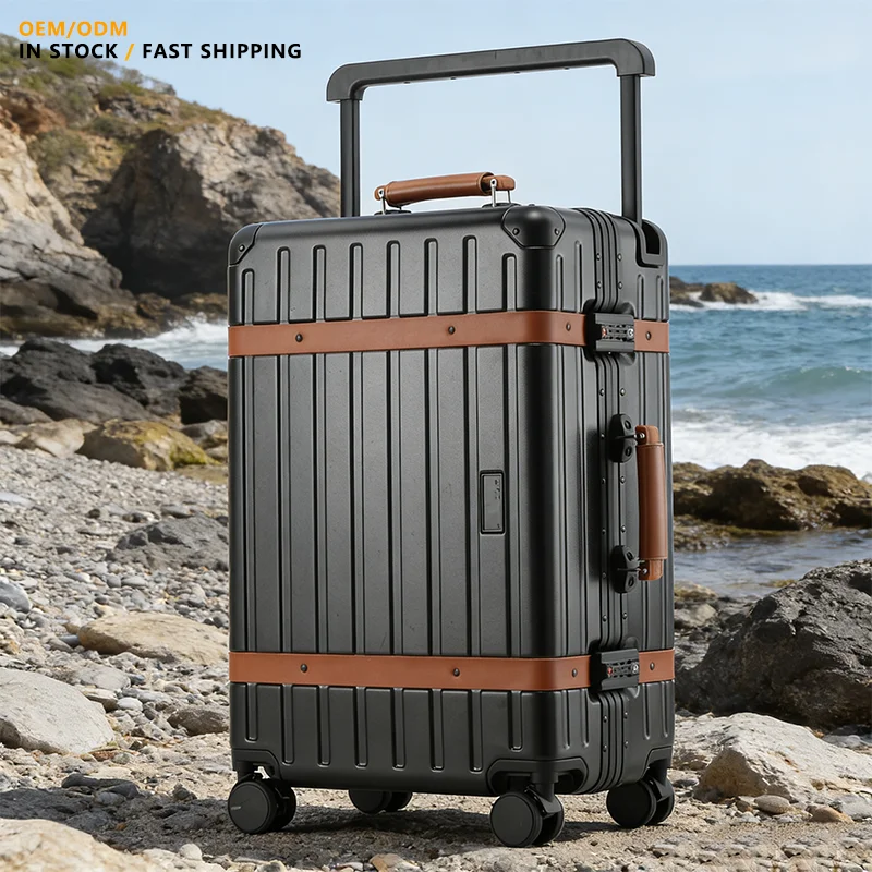 26 Inch TSA Certified Carry-On Suitcase Premium Unisex Robust Spinner Luggage Brake Universal Wheels Wide Trolley case Student