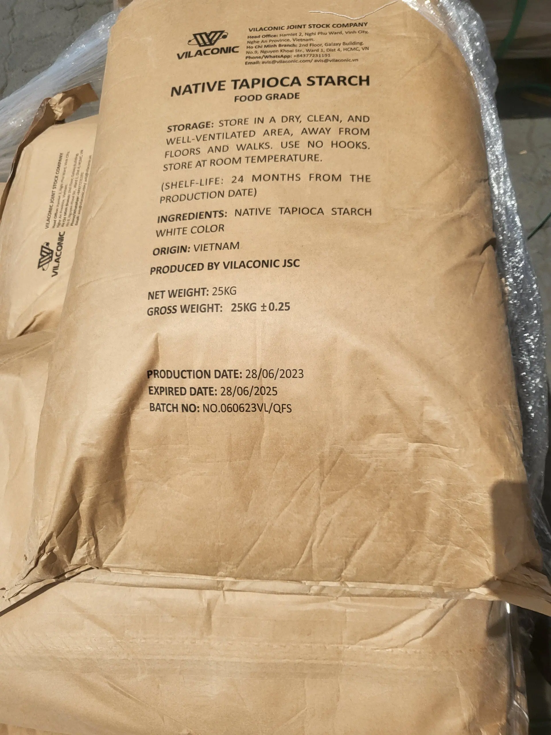 TAPIOCA STARCH HIGH QUALITY CASSAVA FLOUR FOOD INDUSTRIAL GRADE Anh Rice Vietnam +84825431311