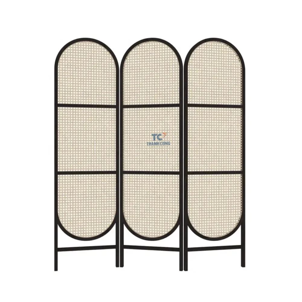 Hot Sale Rattan Cane Screen 3 Panel Cane Partition Foldable Rattan Room ...