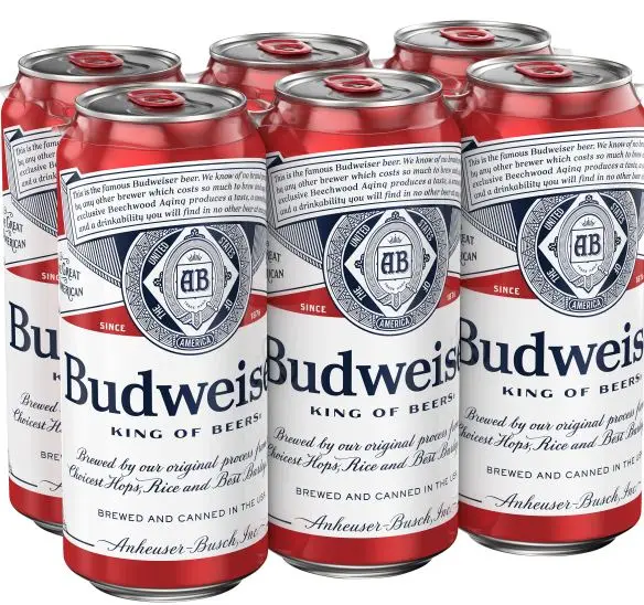 High Grade Quality Budweiser Non Alcoholic Beer Zero Dot Zero 330 Ml