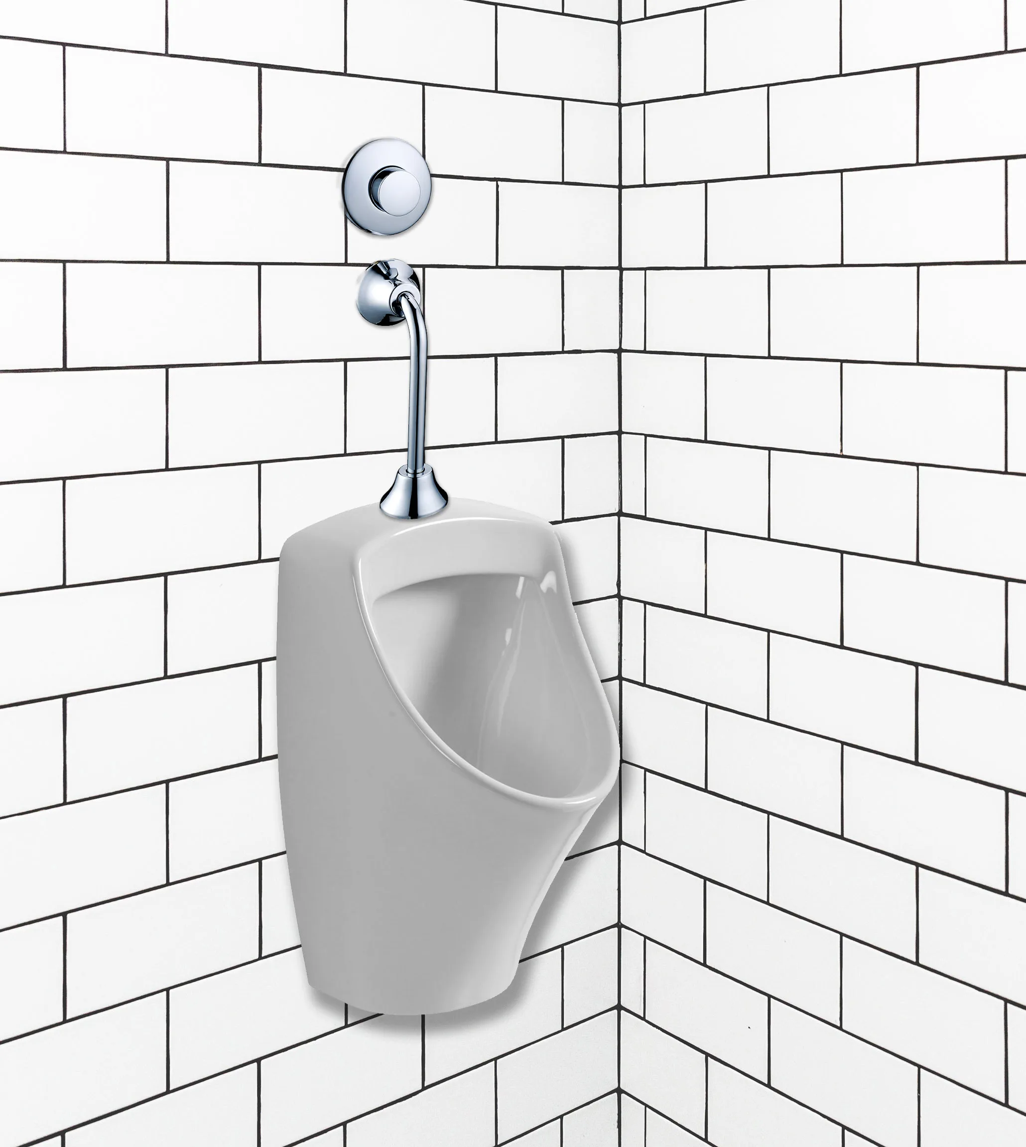 American Standard 6045.051.002 Exposed Manual Flowise 3/4-Inch Top Spud 0.5 Gpf Urinal Flush Valve, Polished Chrome