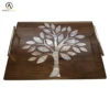 Natural Color Acacia Wood & MOP
