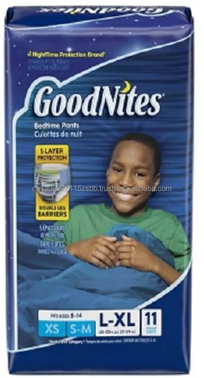Goodnites Training Pants Kids Bedwetting Nighttime Underwear Size S/m