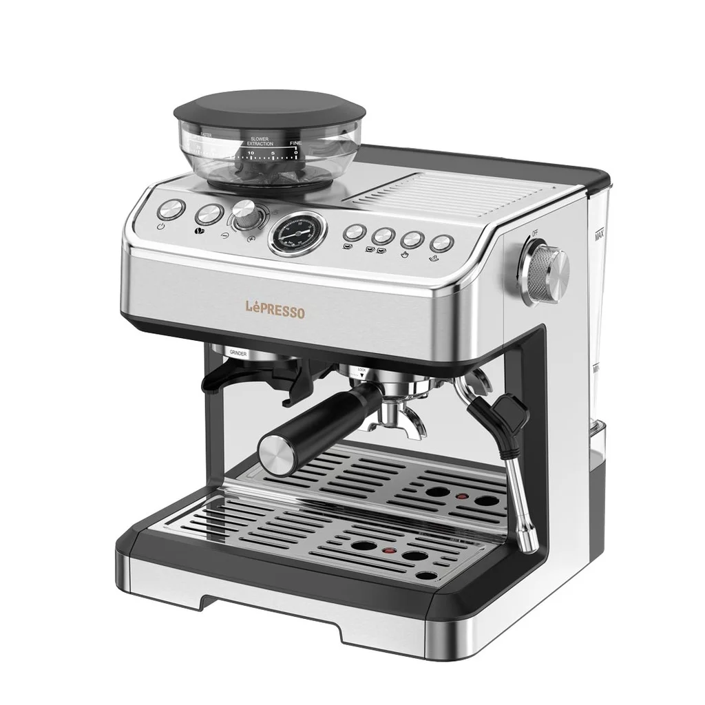 Lepresso 20 Bar Espresso Maker with Bean Grinder 2.5L Coffee Maker Machine