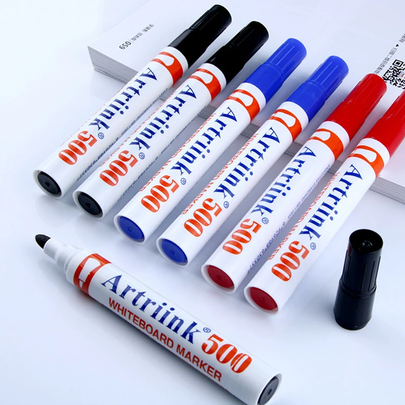 Artriink EK-500-12/коробка, черный, красный, синий цвет, на водной основе офис доски стираемый маркер для белой доски