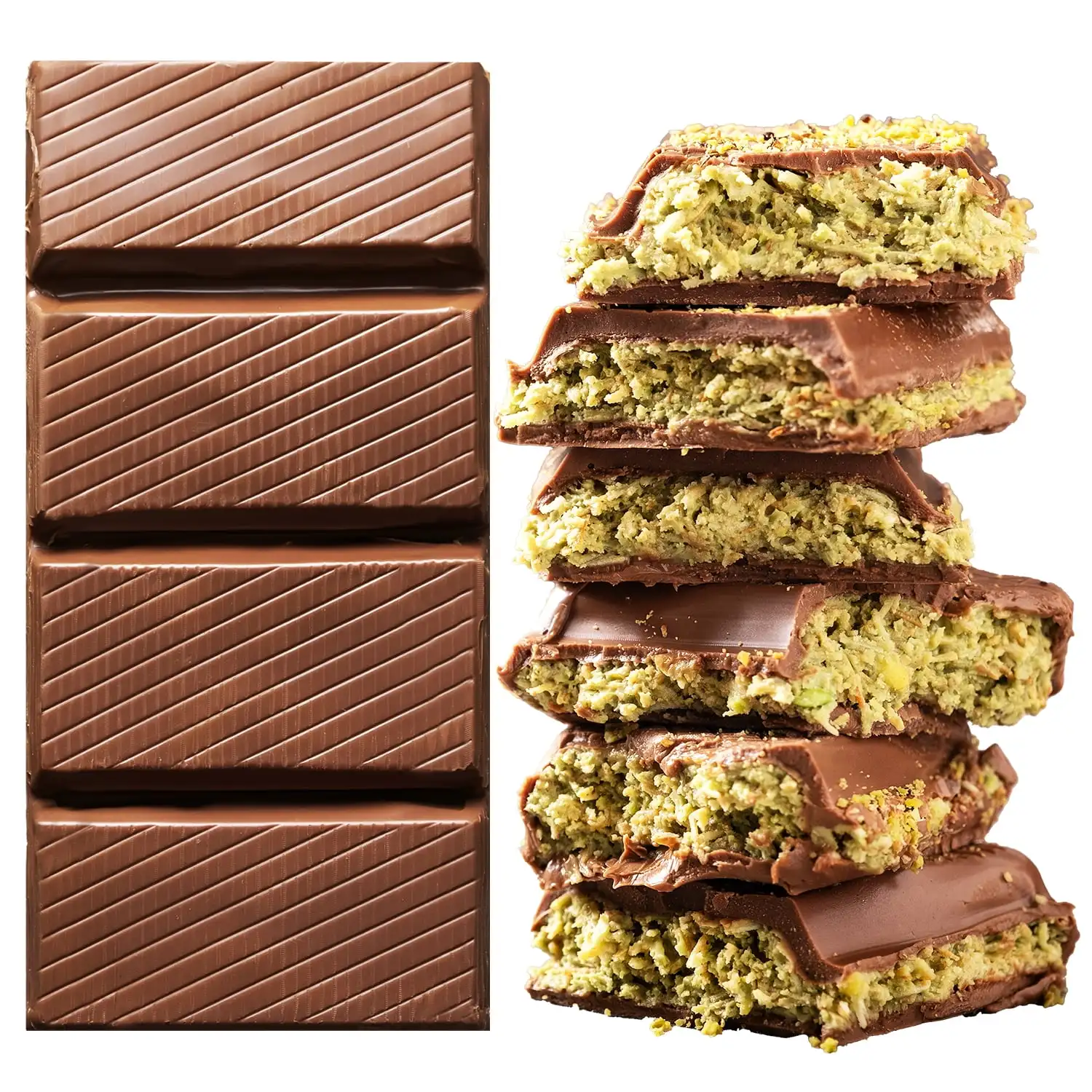 Dubai Chocolate Bar Pistachio Kataifi  Viral Dubai Chocolate With Knafeh and Pistachio Cream