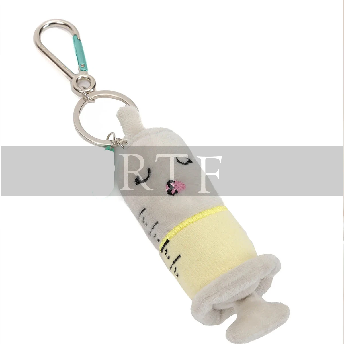 New Design Hot Sale Custom Plush Keychain Soft Toy Key Ring Stuffed Plush Lush Syringe Keychain by RAW to FINE