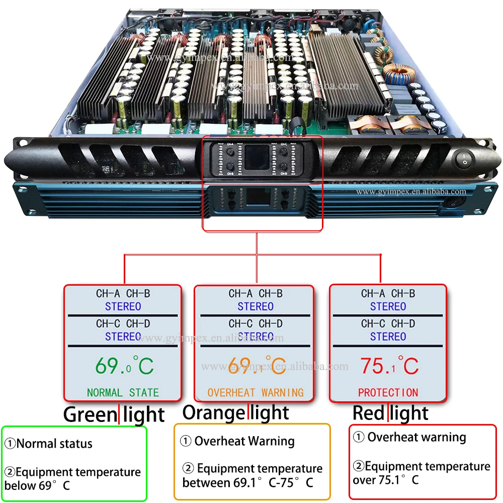 9000W 安定2Ω 4500W ツアリンググレード 90V-260V 50Hz/60Hz 高性能