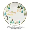 10" Plate (with gold-gilded ml)