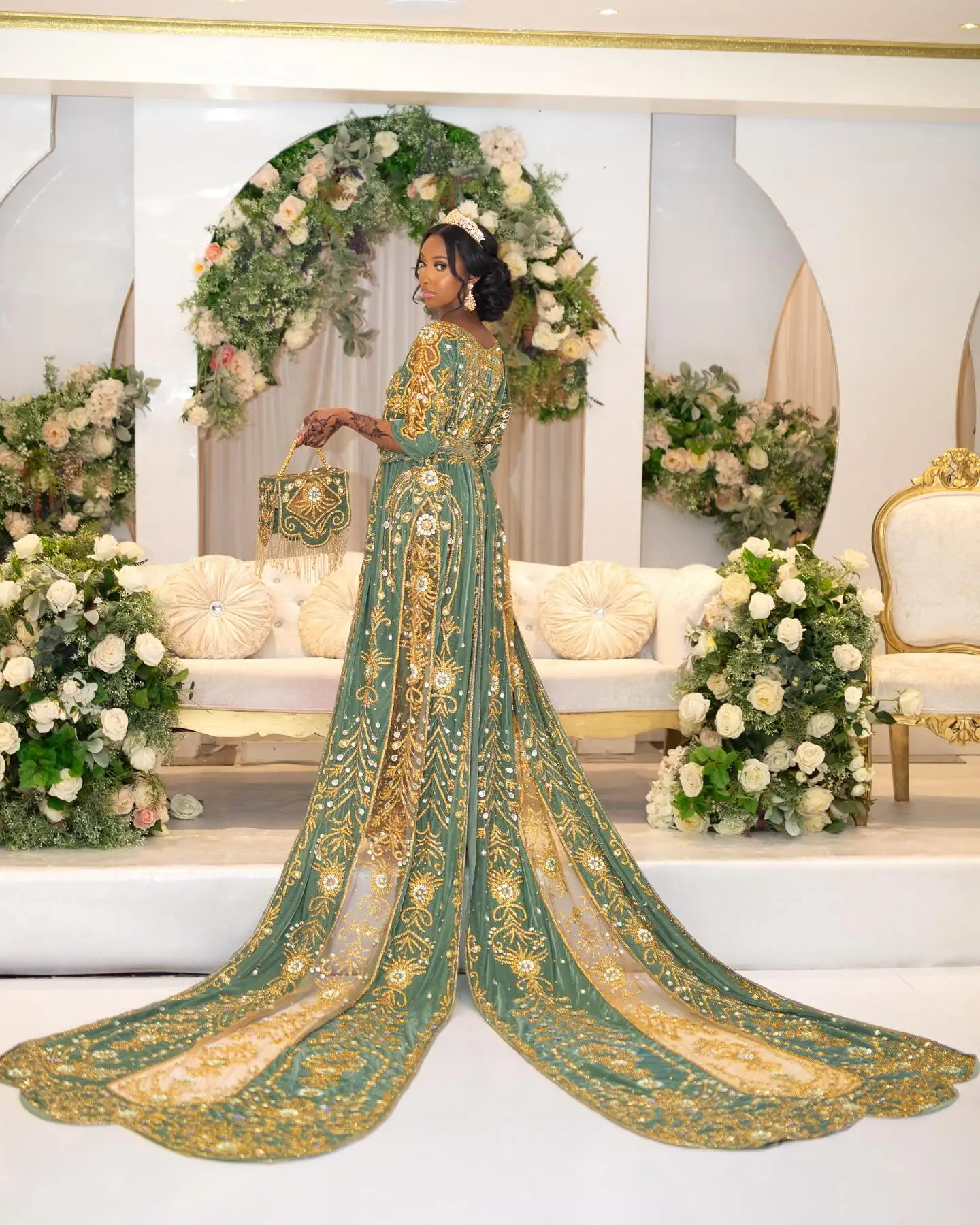 Diraca Design Alibaba.com: Luxurious Somali Dirac Wedding Dress, Floor-Length Design ...