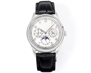 2026New Simple Casual Round Automatic Watch Men's Personality Fashion Waterproof Watch Retro High Quality Men's Mechanical Watch