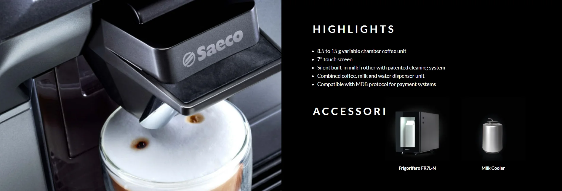 Saeco Magic B2 With Touchscreen 8.5 To 15 G Variable Chamber Coffee