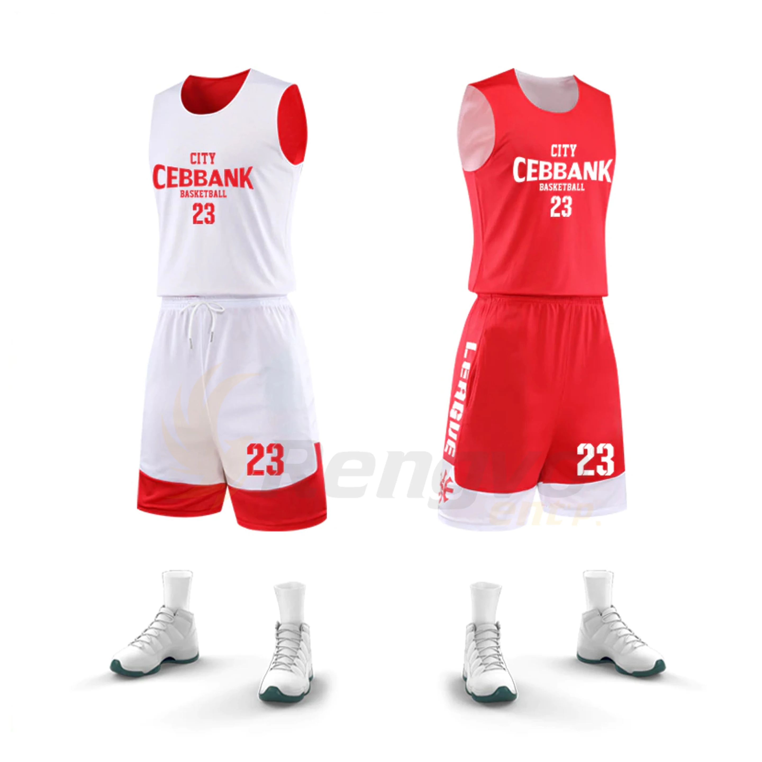 Custom Reversible Basketball Uniform For Men Quick Dry Basketball