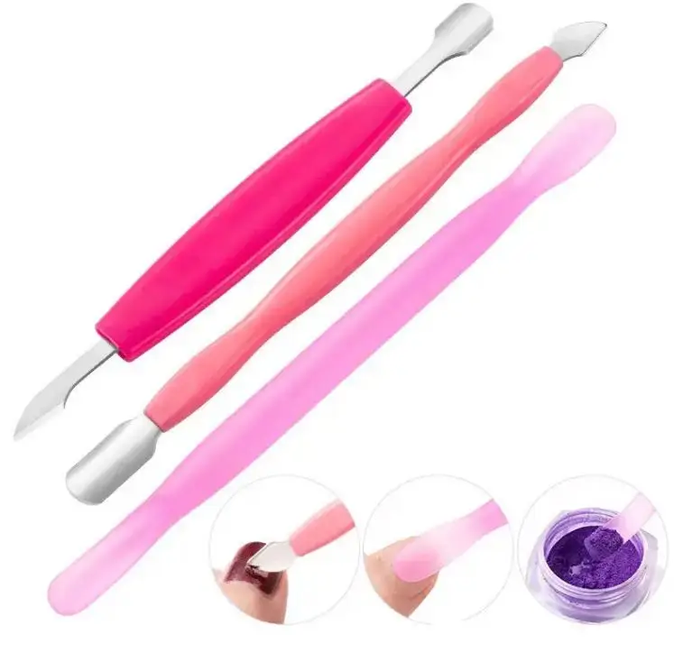 Plastic Handle Cuticle Pusher For Callus Remover Cuticle Remover Salon