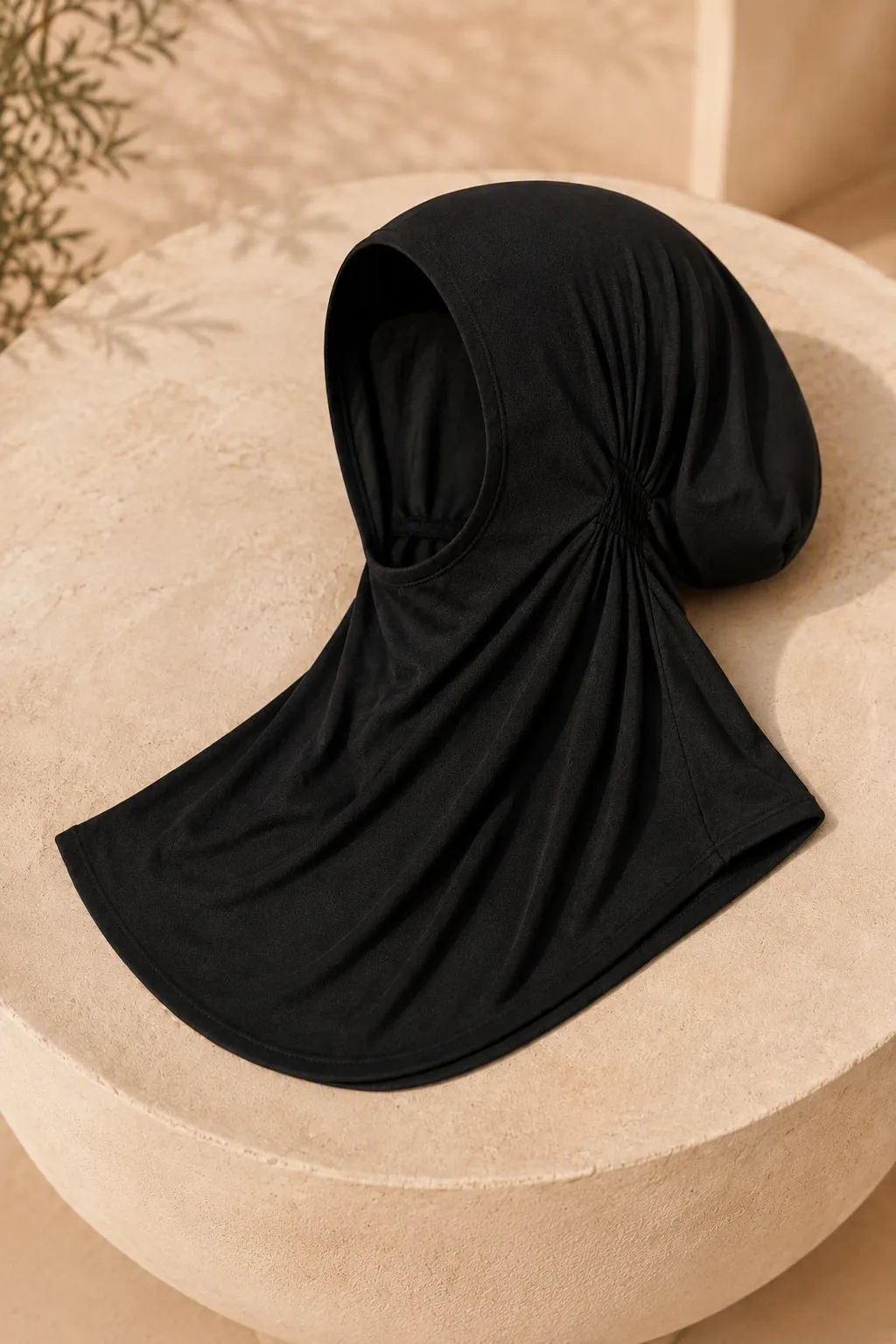 Custom Jersey Modal Pull-On Hijab Jet Black view 5