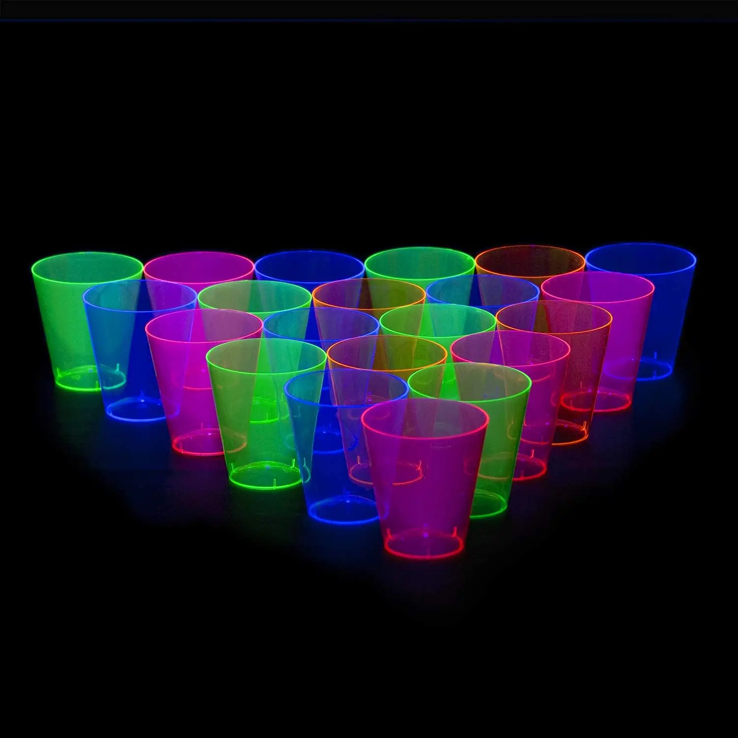 2oz Plastic Disposable Party Led Neon Mini Shot Glasses Cups Buy 2oz Plastic Cup Shot Glasses