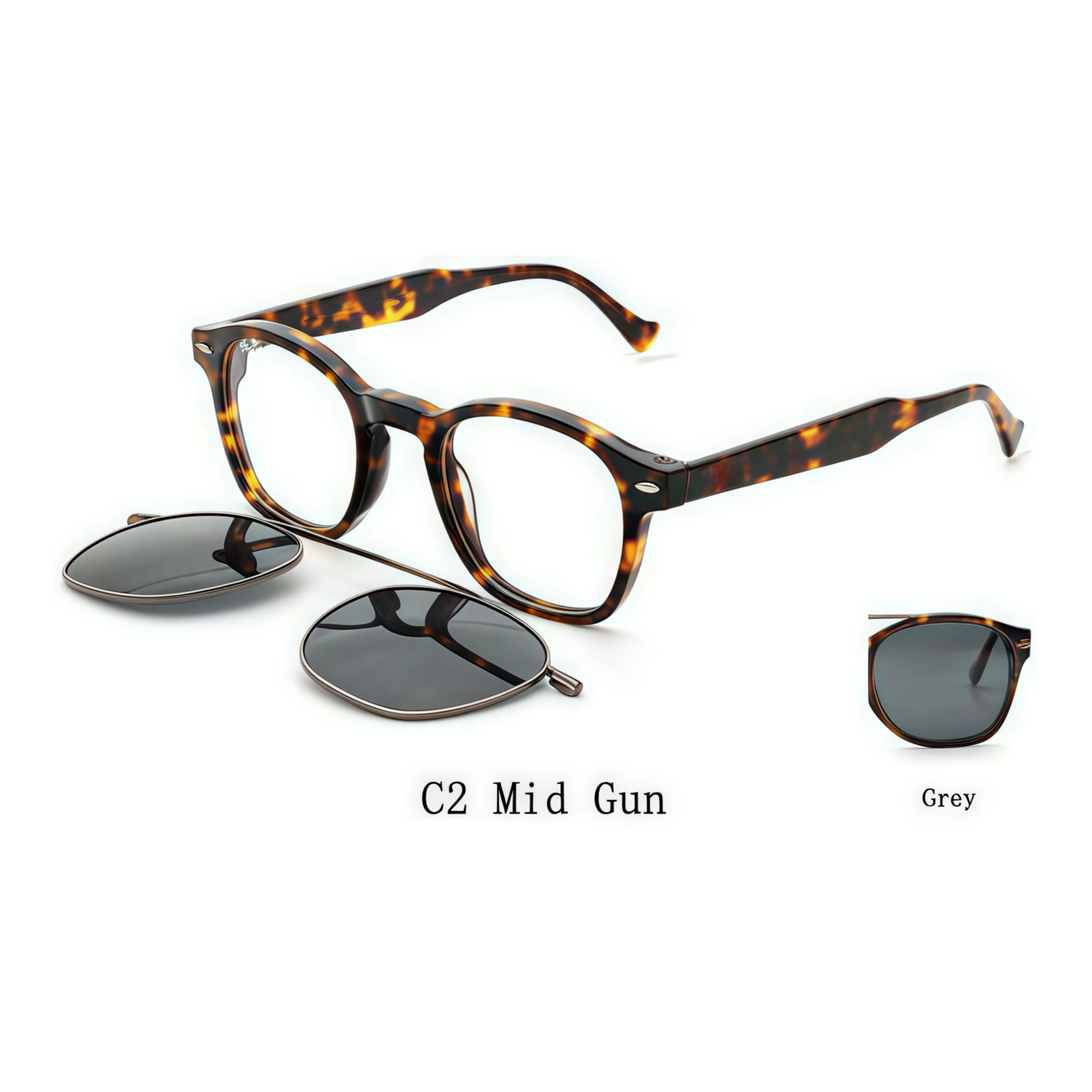 Metal Frame Full Rim UV Protection Sunglasses EunoiaLens Women main image 3