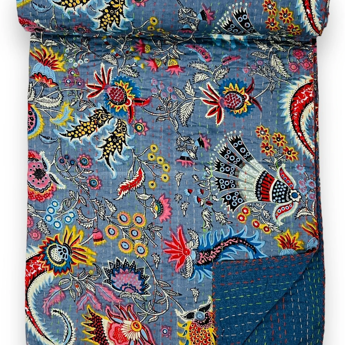 Wholesale Kantha Quilt For Sale King Cotton Luxury Handmade Throw