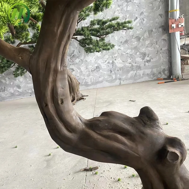 Artificial Pine Branches  Large Potted Plant Artificial Big Japanese Pine Bonsai Trees Artificial Cedar Pine  Tree for Decor