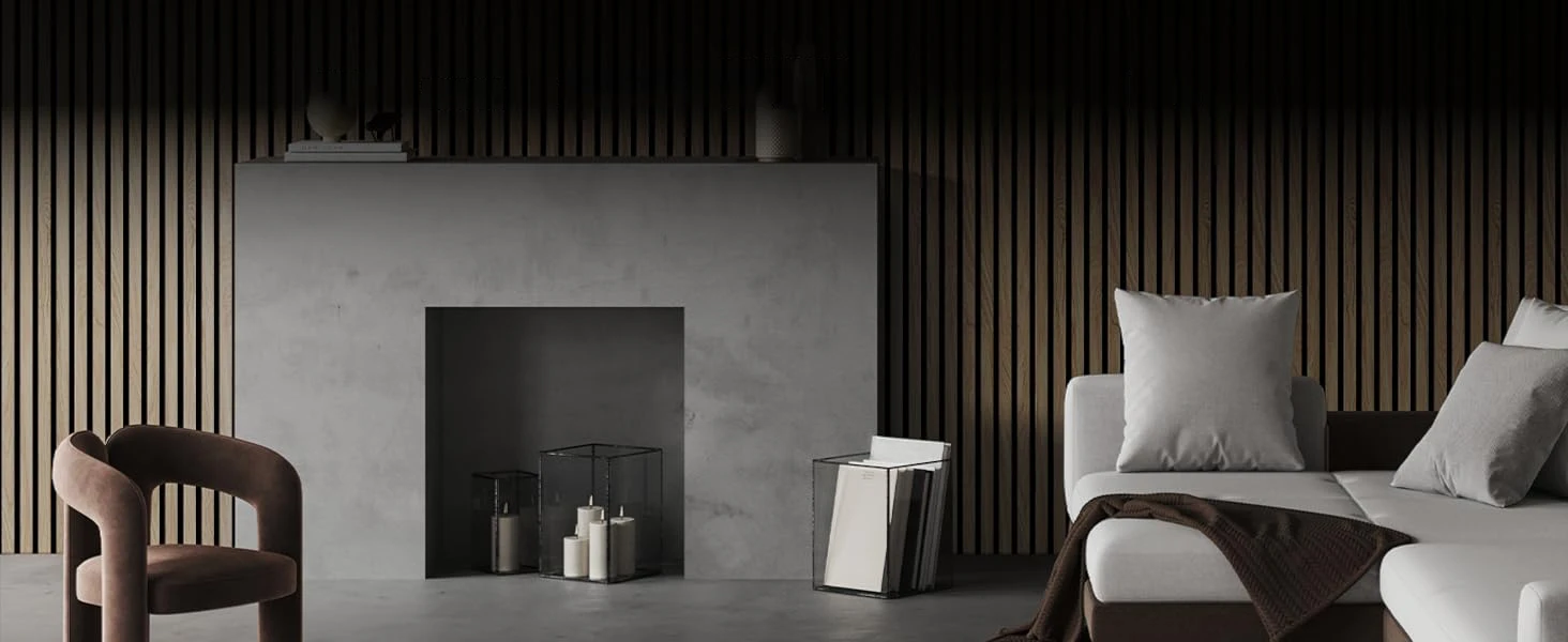 Modern Acoustic Slat Wood Panels Soundproof Fireproof NRC 80% MDF Wall Panels for Interior Decor Apartments Hotels Music Studios factory