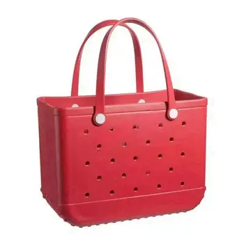 Women's Elegant EVA Beach Storage Handbag Pet Tote Basket Bag Water Resistant for Daily Use for Autumn