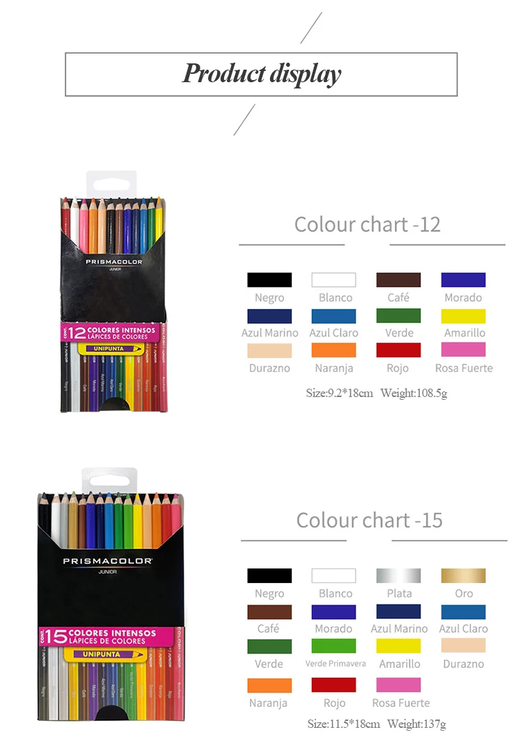 Prismacolor Junior Oil Based Colored Pencils Professional Set_voghion.com