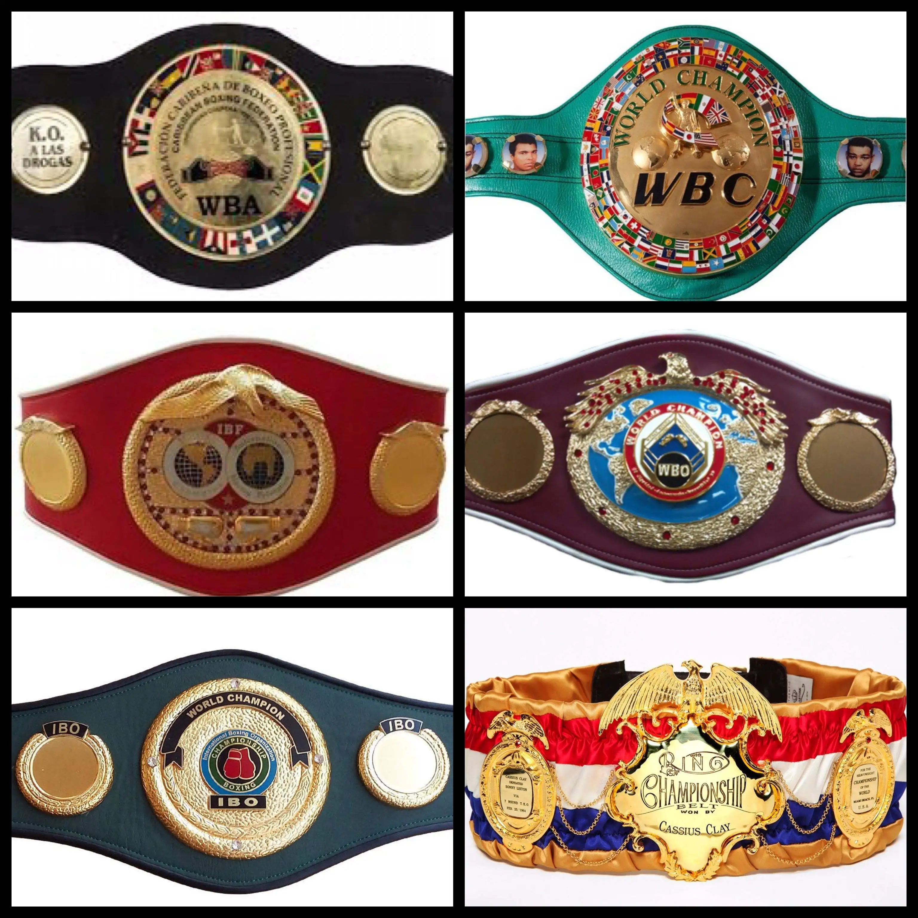 WBC WBA WBO IBF IBO チャンピオンシップ ボクシングベルト 大人用