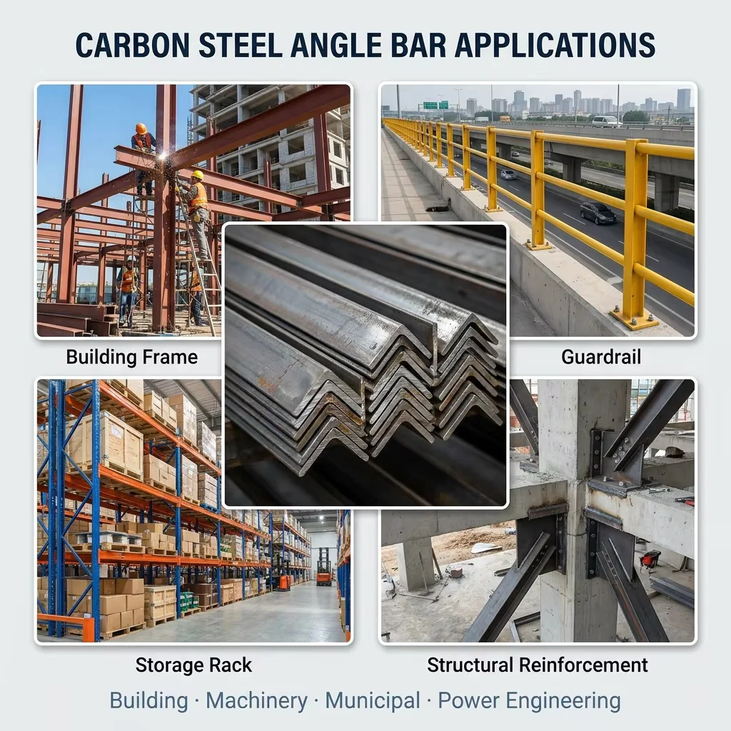 ASTM A36 Carbon Equal Angle Bar Hot Rolled MS Angle Iron for Metal Fabrication