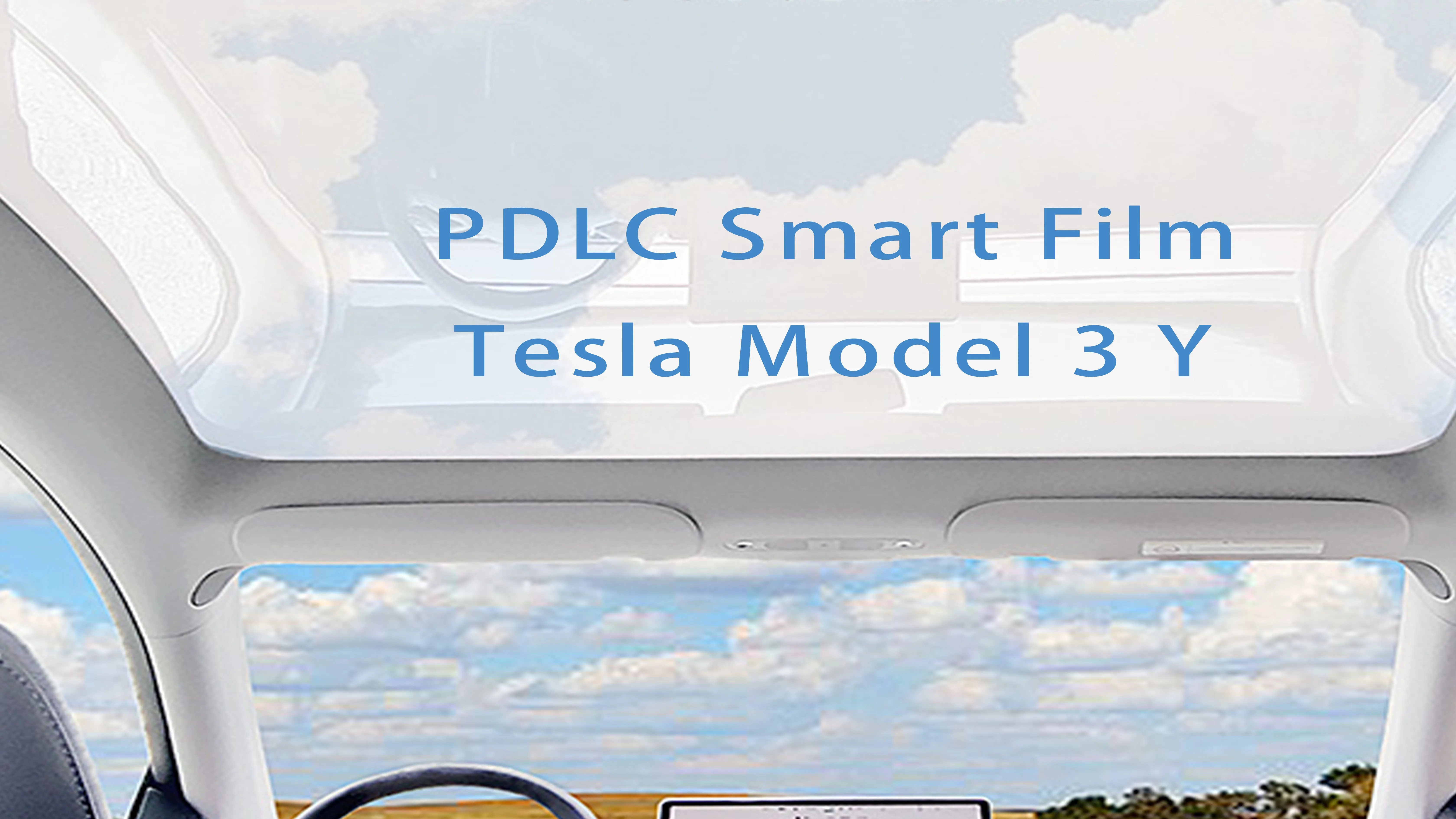 Typestar Variable Light Control Sunroof Pdlc Smart Film For Tesla Model