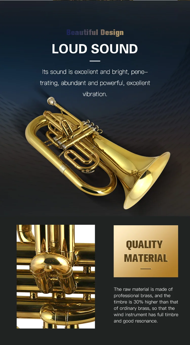 High Quality Marching Euphonium Brass Instruments Wholesale Suppliers