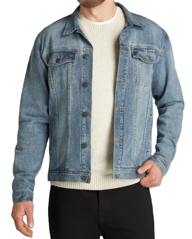 Jacket Men Affordable Denim Jackets Oem Custom Logo Men Denim