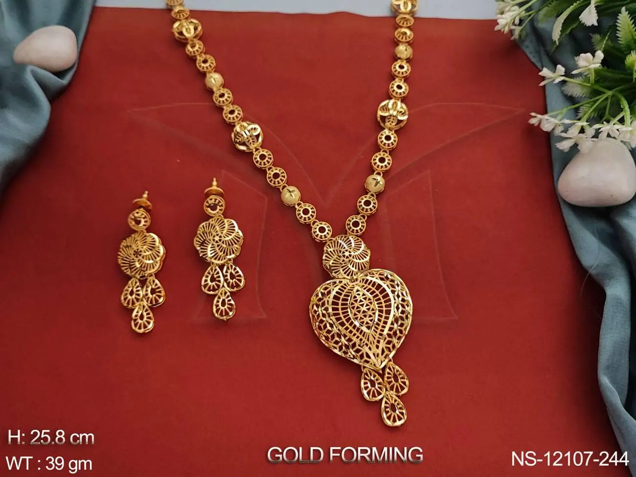 1 Gram Gold Jewelry Gold Forming Polish Party Wear Designer Wear