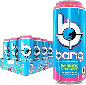 BANG Sport Best Selling Sugar-Free Energy Drink Caffeine B12 Carbonate with Dietary Fibre Water Base Packaged Bottles Bulk