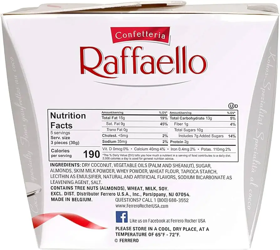 Ferrero Rocher - Raffaello 24 Pieces - 240g/rocher Ferrero T3 Chocolate ...